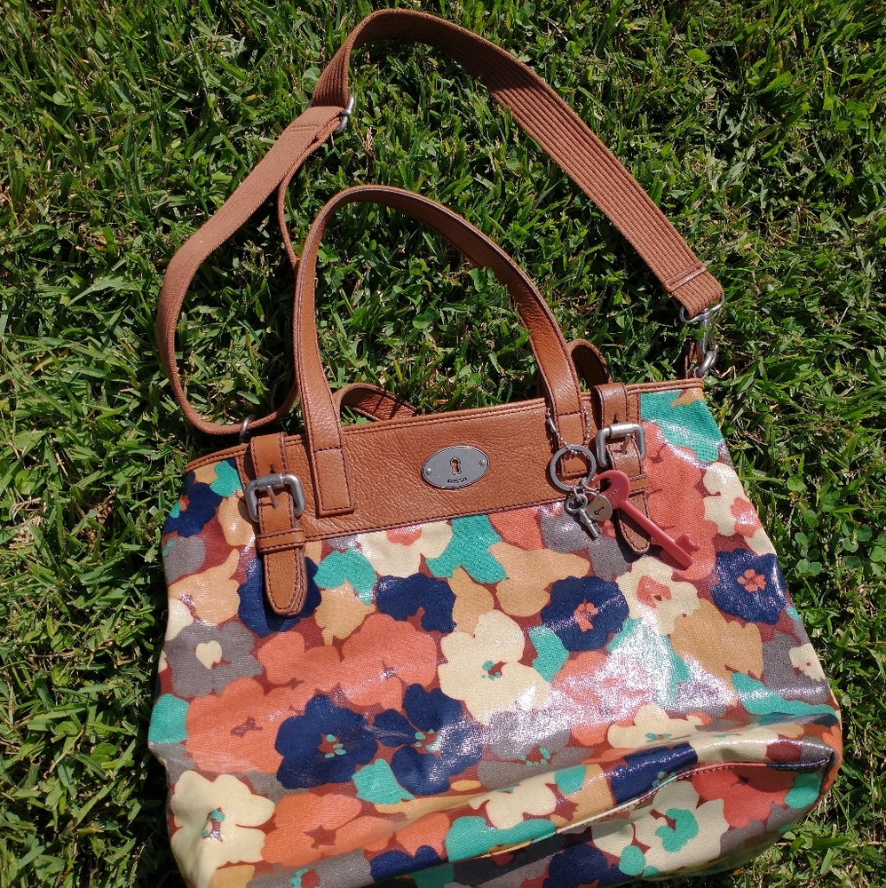 Large Key-Per Fossil Handbag - image 1